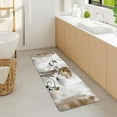 thumbnail image 3 of Rustic Farmhouse Bath Mat, Farm Tan Cream Daisy Floral Flowers and Butterfly on Country Wooden Bath Rug for Bathroom, Beige Bath Mat Soft Non Slip Bath Rugs, 16X48IN, 3 of 6
