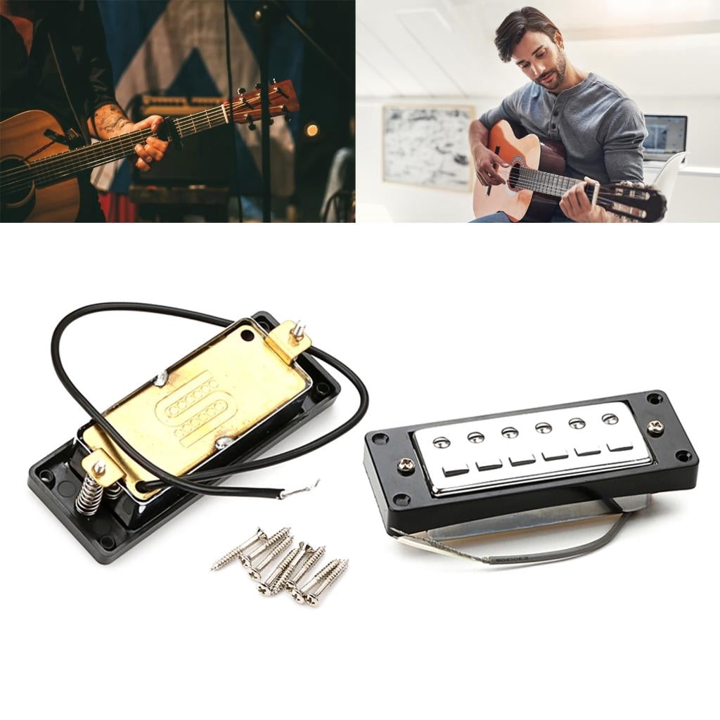 CEORPER Electric Guitar Humbucker Black Frame Double Coil Pickup Guitar Replacement Part