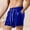 Blue, variant on Mens Shorts Metallic Shiny Sparkly Drawstring Short with Pockets Red M