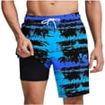 thumbnail image 2 of Yaoyar Mens Swim Trunks Bathing Suits Swimwear Swimming Board Shorts with Compression Liner Quick Dry Beach Swimsuit, 2 of 6
