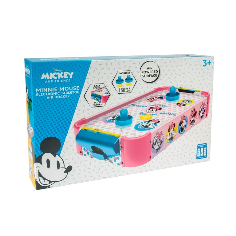 Minnie Mouse Electronic Tabletop Air Hockey, Wood - Walmart.com