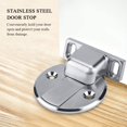 thumbnail image 3 of Butée de Porte en Acier Inoxydable Arrêt de Sécurité avec Support de Porte Butées de Porte Fonctionne sur Tous Types de Sol et Tapis Robuste, 3 of 8
