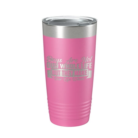 

Dog Lover Tumbler Dogs Make Our Life Whole Travel Mug Insulated Laser Engraved Coffee Cup 20 oz Pink