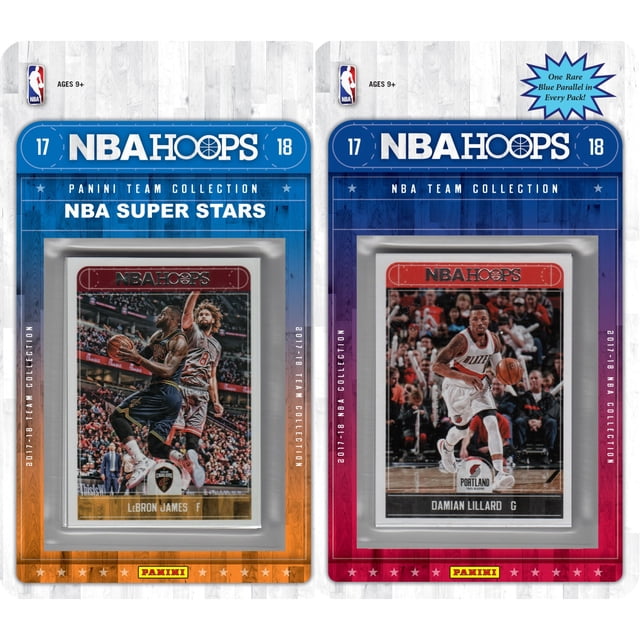 C&I Collectables NBA Portland Trail Blazers Licensed 2017-18 Hoops Team Set Plus 2017-18 Hoops All-Star Set