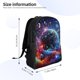thumbnail image 4 of Disketp Outer Space Floating Numbers And Letters Mochila Unisex de Apertura Lateral Completa, Mochila para Laptop para Escuela, Trabajo y Viajes, 4 of 8