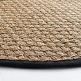 thumbnail image 3 of SAFAVIEH Natural Fiber Arbor Bordered Area Rug, Natural/Black, 4' x 4' Round, 3 of 10