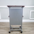 thumbnail image 2 of FixtureDisplays® Pupitre sur Pied Réglable en Hauteur avec Roulettes, Cadre en Acier Robuste, Podium Roulant 18147, 2 of 12