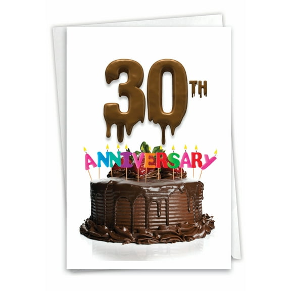 1 Anniversary Card with Envelope - Big Day Milestones 30 C7060DMAG