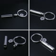 thumbnail image 4 of Sinyiin Cremation Jewelry for Ashes Stainless Steel Cylinder Urn Pendant Keepsake Memorial Keychain for Human Pet Ashes Holder, 4 of 9