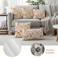 thumbnail image 6 of Orange Leaves Fall Outdoor Waterproof Pillow Covers, Branches Birds Pine Cones Rustic Decorative Square Throw Pillowcase Sofa Cushion Sham for Patio/Couch/Chair, 24"x24" 2 Pack, 6 of 8