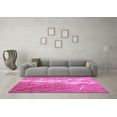 thumbnail image 3 of Ahgly Company Indoor Round Abstract Purple Contemporary Area Rugs, 7' Round, 3 of 4