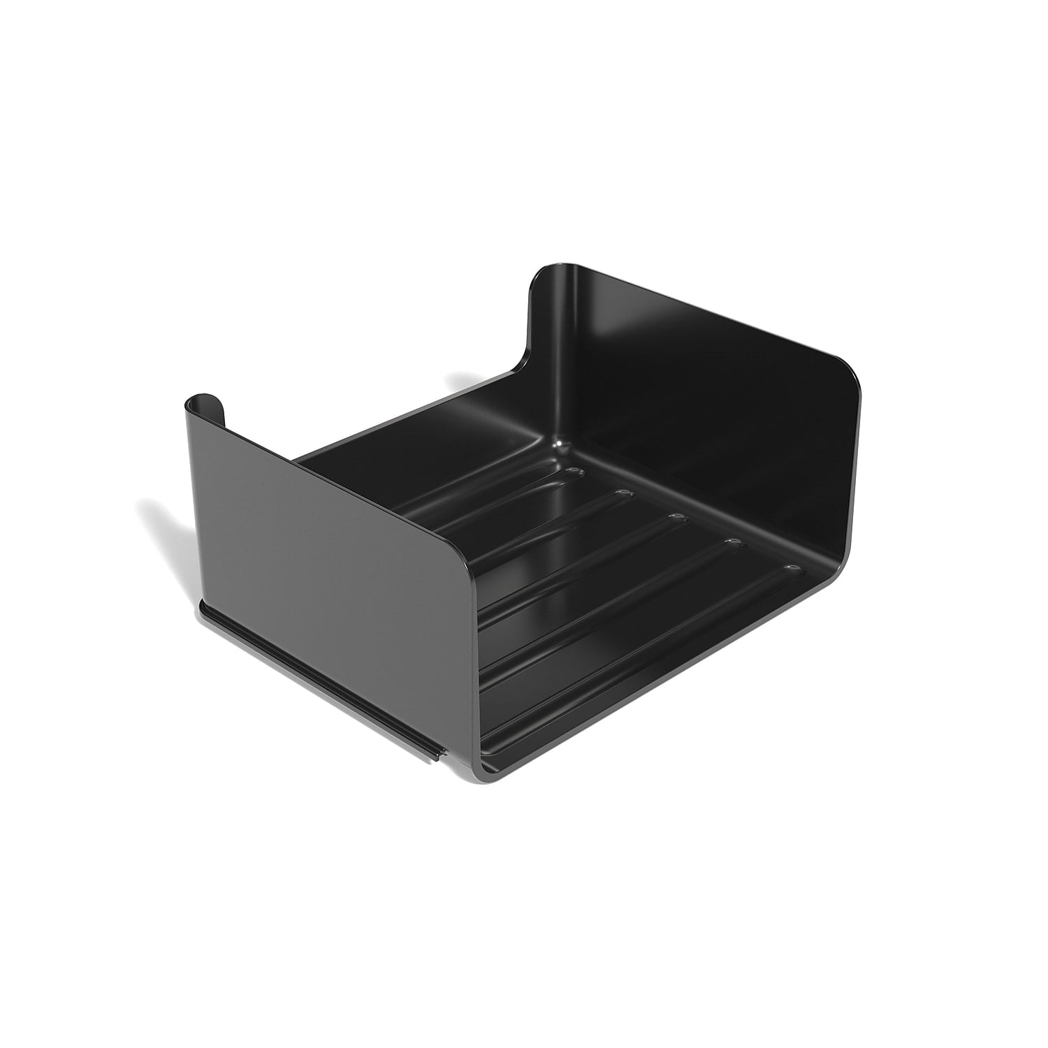 TRU RED Side Load Stackable Resin Letter Tray Black TR58207