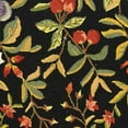 thumbnail image 3 of SAFAVIEH Chelsea Dania Floral Wool Area Rug, Black, 5'6" x 5'6" Round, 3 of 3
