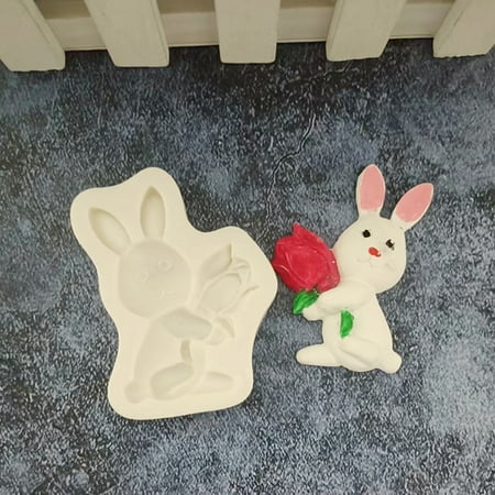 

Dpkshia Silicone Molds Diy Silicone Mould Resurrection Rabbit Eggs Silicone Diy Chocolate Cake Baking Tool Clay Droplet Egg Rabbit Cake Homemade Festival Baking G Baking Supplies Clearance