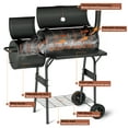 thumbnail image 3 of Charcoal Smoker Grills, KingChii Offset Smoker Family-Size 4-6  with Temperature Control Person BBQ for Outdoor, Garden, Patio and Backyard, 3 of 9