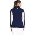 thumbnail image 4 of TuffRider Ladies Ventilated Technical Long Sleeve Sport Shirt Navy Medium, 4 of 8