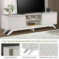 thumbnail image 4 of Aukfa Modern TV Stand for TVs up to 70" - TV Cabinet with 2 Sliding Door for living Room - White, 4 of 8