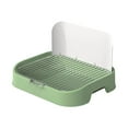 thumbnail image 3 of Bunblic Grilles de Maille Toilettes de Formation pour Animaux de Compagnie, Support de Coussin de Formation pour Animaux de Compagnie avec Mur Simulé, Coussin Réutilisable Durable pour Chien pour Chiens et Chats Vert, 3 of 8