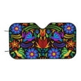 thumbnail image 6 of Lsque Colorful Floral Car Windshield Sun Shade | Accordion Folding Style Auto Shade for Car Truck SUV Van | Blocks UV Rays Sun Visor Protector | Small, 6 of 7