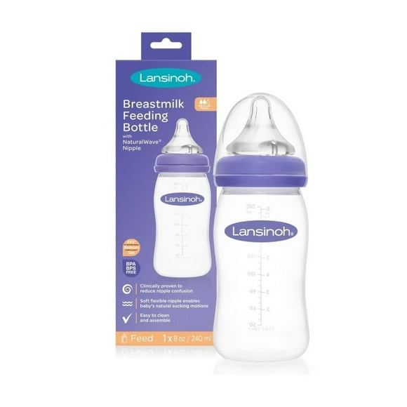 Biberón Lansinoh para leche materna 8 oz.
