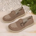 thumbnail image 5 of Wensltd Women Loafers Wide Width Round Toe Flats for Spring Daily Walking Solid Color, 5 of 9