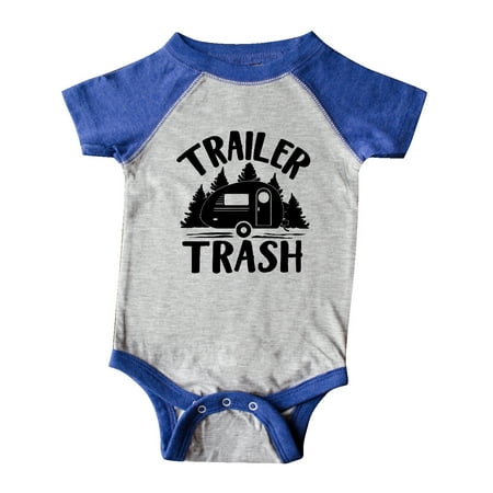 

Inktastic Trailer Trash- Camping Humor Gift Baby Boy or Baby Girl Bodysuit