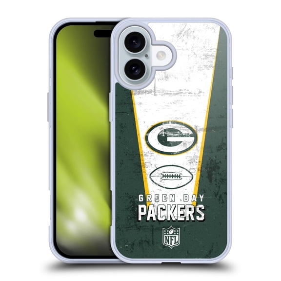 Head Case Designs NFL Green Bay Packers Logo Art Banner Soft Gel Case for Apple iPhone 16