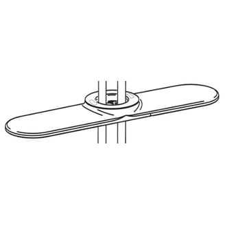 Moen 97491 Monticello Replacement Escutcheon Plate – Chrome Shower Handle Cover With Gaskets