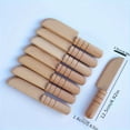 thumbnail image 3 of EASTIN Earthy Yellow Beech Wood Pretend Play Knife - Safe & Realistic Kitchen Toy for Youngsters, 3 of 5