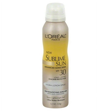 L'Or���al Paris Sublime Sun Lotion Spray, SPF 30, 4.2 Oz.