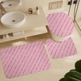 thumbnail image 6 of 4Pcs Elegant Clear Faux Gold Glitter Stripes Pattern Shower Curtain Sets, Bathroom Set Decor with Non-Slip Bath Mat, Toilet Lid Rug and Contour Mat, 72 x 72inch, 6 of 8
