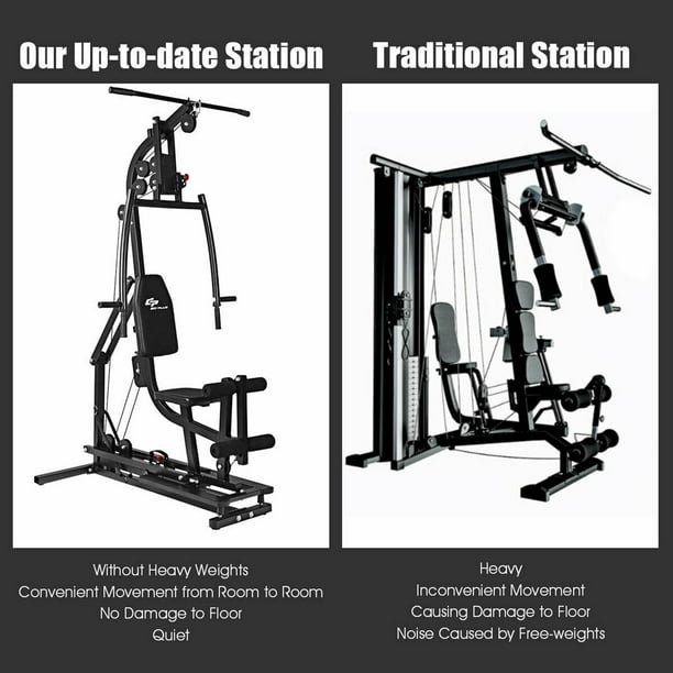 Jaxpety multifunctional trainer home gym station workout machine for total outlet body training