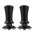 thumbnail image 1 of 2X Tamper de Café Profundidad Ajustable con Escala 30 Lb Espresso Springs Apisonamiento Calibrado Base de Acero Inoxidable Negro 58 mm, 1 of 3