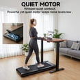 thumbnail image 3 of Alvantor 3-in-1 Compact Under Desk Treadmill, Quiet Walking Pad for Home & Office, 2.25HP Motor, Remote Control, LED Display, 200 lbs,(Silver/Black), 3 of 7