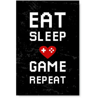 Game Poster Sleep Repeat Eat