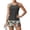 Army Green, variant on Women's Tropical Hawaiian Tankini Swimsuits Tummy Control Two Piece Bathing Suits Blouson and Bottom 2 Piece Bathing Suits