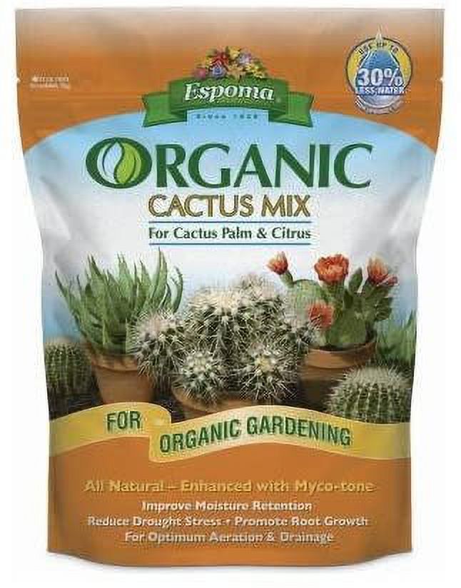Espoma Organic Cactus Mix Potting Soil - For Succulents - Pack of 12, 4qt