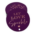 thumbnail image 1 of Inkdotpot Rose Gold Foil Paper Hang Tags Let Love Sparkle Wedding Favor Tags 100 Pieces, 1 of 6