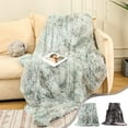 thumbnail image 7 of Soft Throw Blanket, Velvet Flannel Blanket, Lightweight Cozy Warm Blanket for Couch and Bed, Polyester Microfiber Material, 80x120cm Size, Dark Gray Color, All Seasons Use, 7 of 7