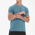 thumbnail image 2 of Plain Tshirts for Menplain Tshirts for Men Men Short Sleeve Dress Shirt Mens Summer Shirts Short Sleeve Clearance Items Under 5 Dollars, 2 of 5