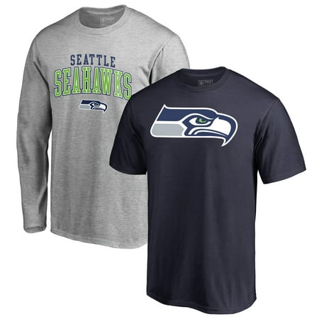Seattle Seahawks NFL Pro Line by Fanatics Branded Square Up T-Shirt Combo Set - College (Nfl Best Bets Straight Up)