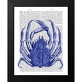 thumbnail image 2 of Fab Funky 20x24 Black Modern Framed Museum Art Print Titled - Blue Crab, 2 of 5