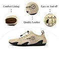 thumbnail image 2 of Mens Driving Casual Shoes Outdoor Non-slip Walking Shoes Breathable Lightweight Sneakers Soft Comfortable Lace-up Shoes Yellow 11 US, 2 of 7