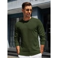 thumbnail image 2 of HAOMEILI Mens Crewneck Sweater Pullover Knit Sweater Lightweight Sweaters with Ribbing Edge, 2 of 5
