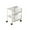 White #2, variant on 3-Tier Rolling Storage Rack with Wheels & Hooks | Large Capacity ABS Plastic Organizer for Living Room, Kitchen, Bathroom & Bedroom | 30x21x64cm White Shelving Unit