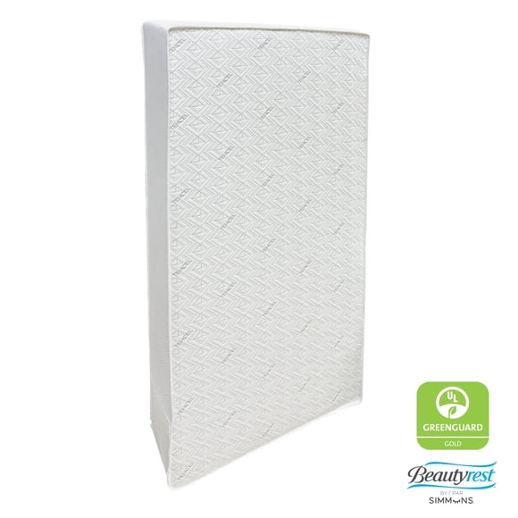 Simmons 2-in-1 Beautyrest Tencel Baby Crib Mattress with Removable Zippered Cover
