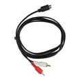 thumbnail image 3 of 4 Pin To 2  Cable, 4.9ft Plug and Play High Accuracy Tight Connection 4Pin Male To 2RCA Male Cable   for TV for Set Top Boxes, 3 of 8