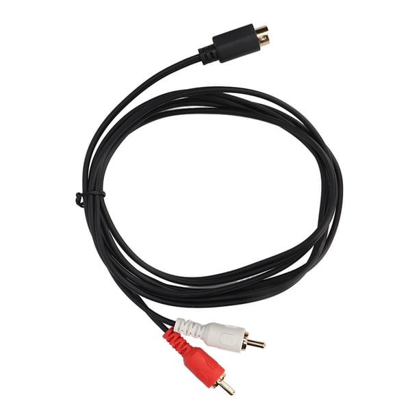 Cable adaptador TVDVD 4 pines a 2 pines RCA macho NikouMX