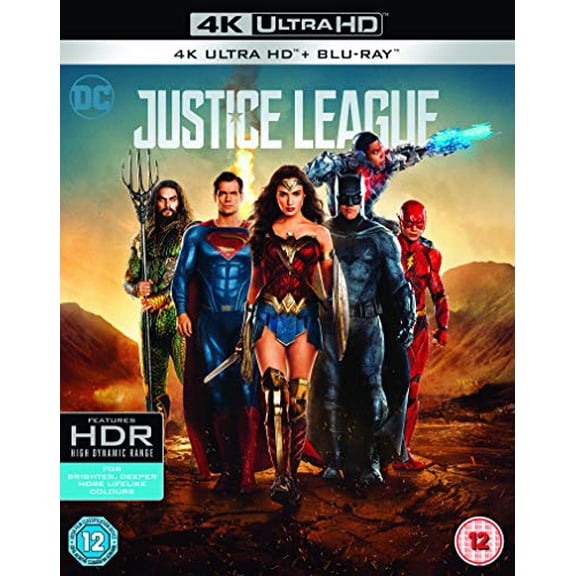 Justice League, by Zack Snyder Blu-ray, Warner Bros. Action, 4K Ultra HD English