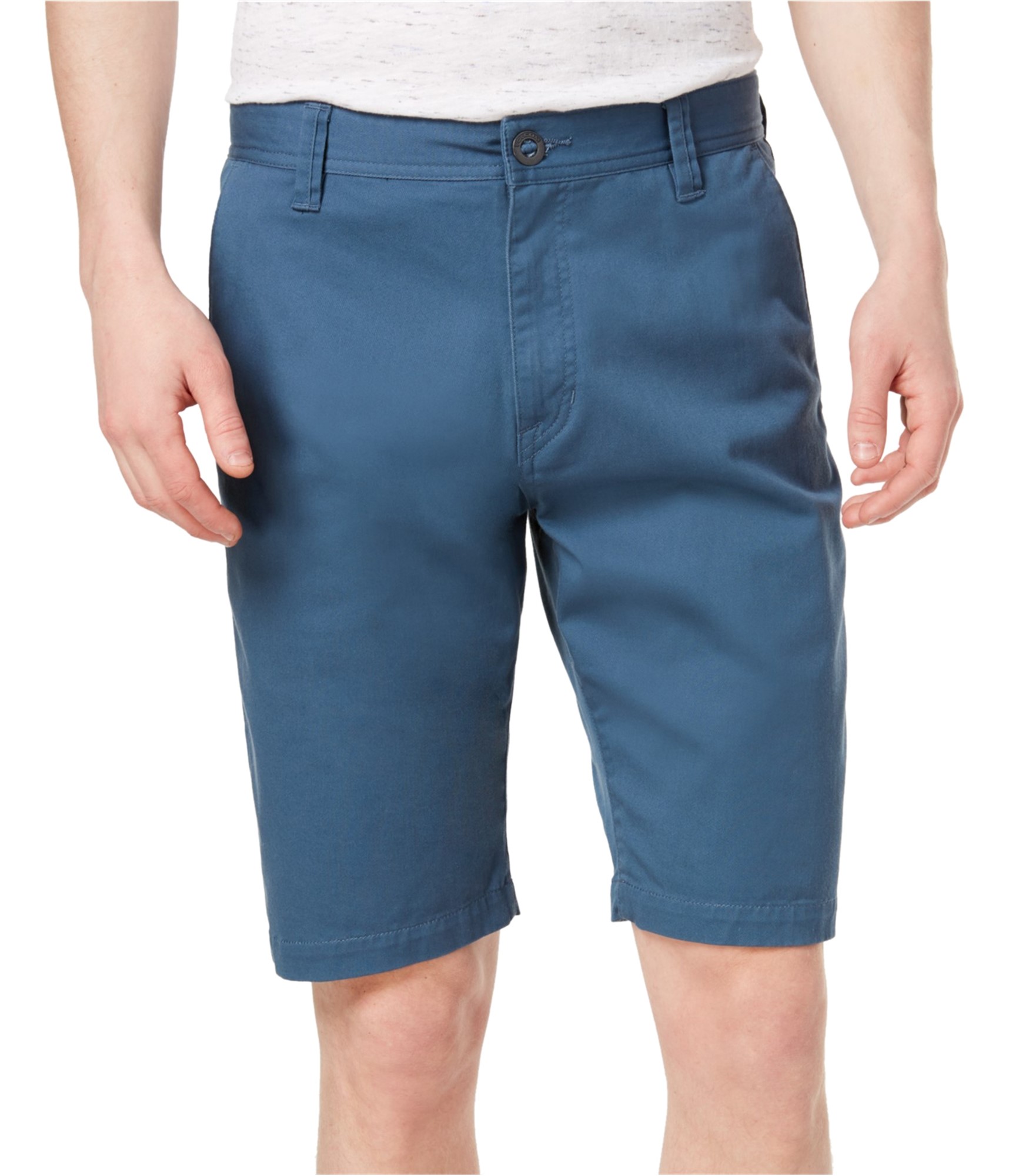 blue walking shorts